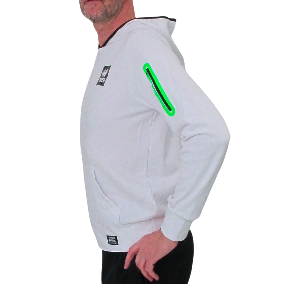 ERREA' REPUBLIC felpa uomo cappuccio BLACK BOX R27G0B0Z00010 BIANCO estate 2023