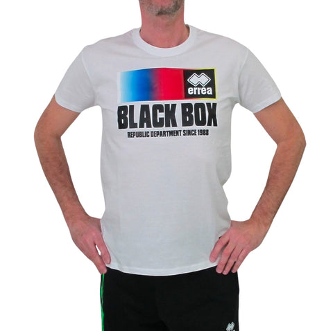 ERREA' REPUBLIC t-shirt uomo a giro BLACK BOX R27M0C0C00010 BIANCO estate 2023