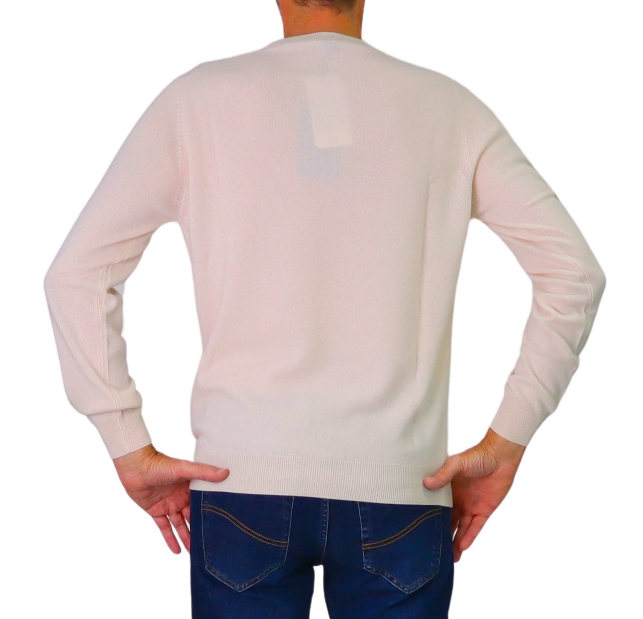 HARMONT&BLAINE maglione uomo cashmere girocollo HRP689 031033 207 PANNA inverno 2025