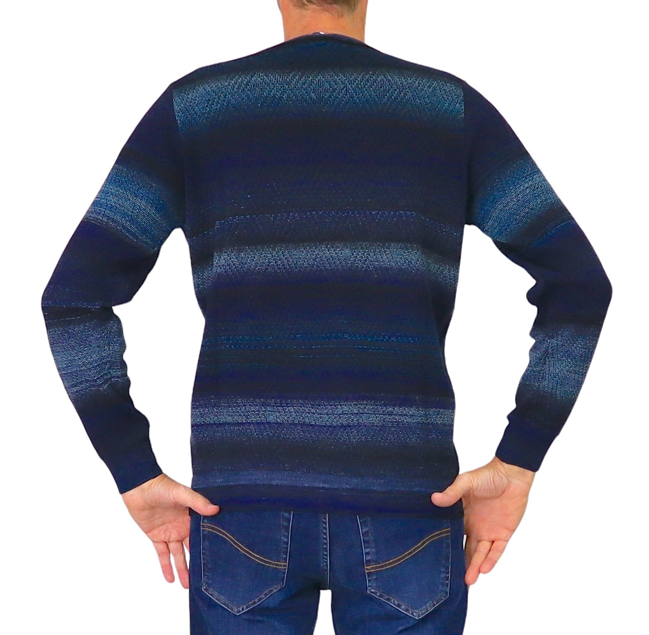 HARMONT&BLAINE maglione uomo lana girocollo HRP847 030277 999 BLU NERO inverno 2025