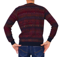 Thumbnail for HARMONT&BLAINE maglione uomo lana girocollo HRP846 030277 801 BLU BORDEAUX inverno 2025