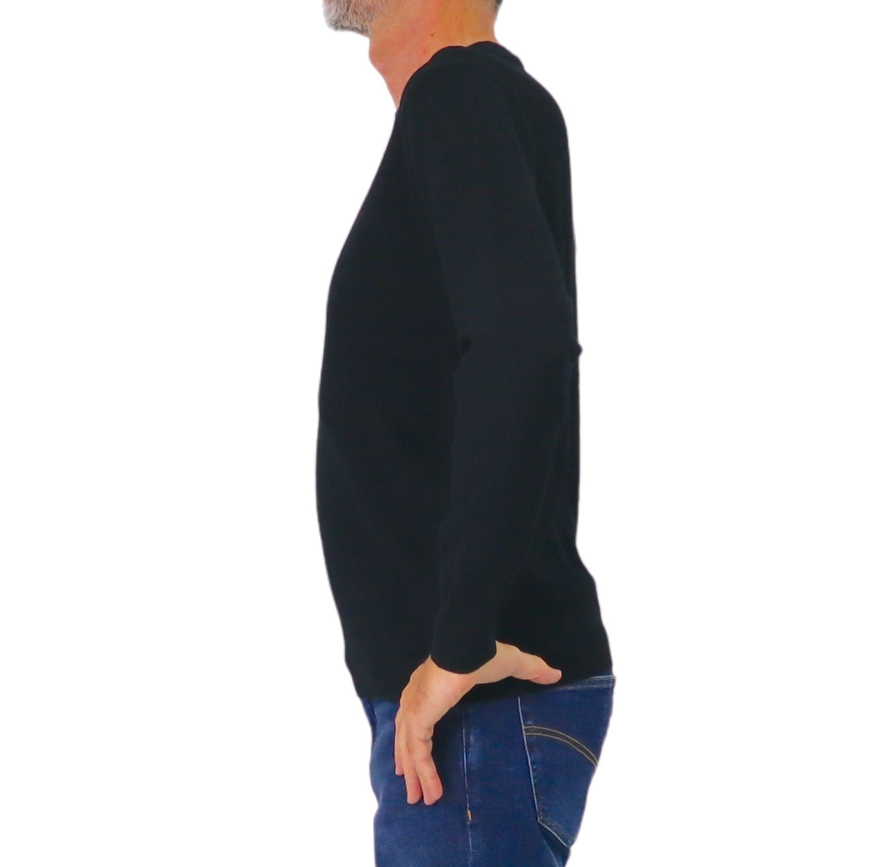 HARMONT&BLAINE maglione uomo caldo cotone girocollo HRP820 030788 999 NERO inverno 2025