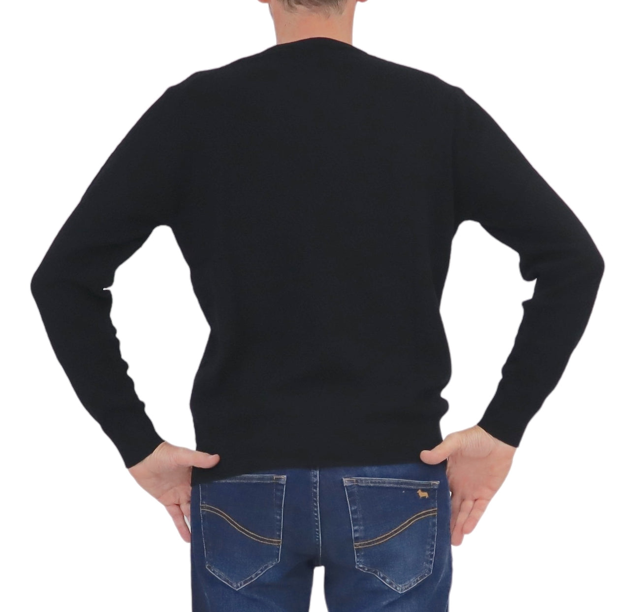 HARMONT&BLAINE maglione uomo caldo cotone girocollo HRP820 030788 999 NERO inverno 2025