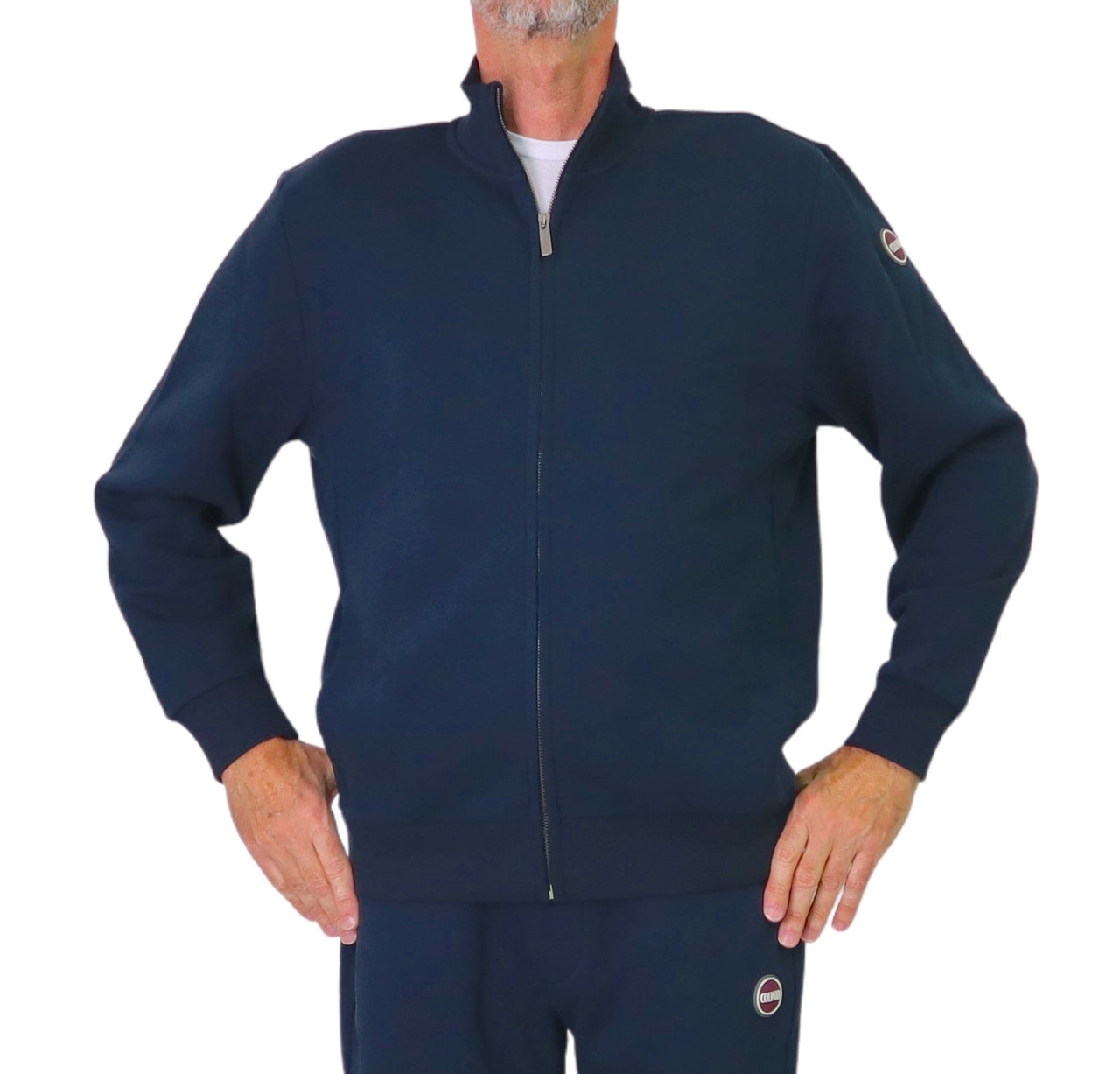 COLMAR felpa uomo full zip cotone 6203R 1WX MODISH 68 BLU inverno 2025
