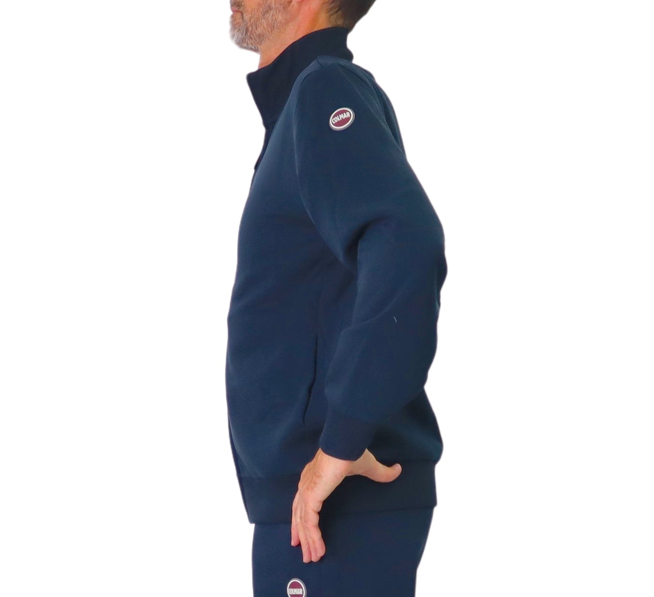 COLMAR felpa uomo full zip cotone 6203R 1WX MODISH 68 BLU inverno 2025