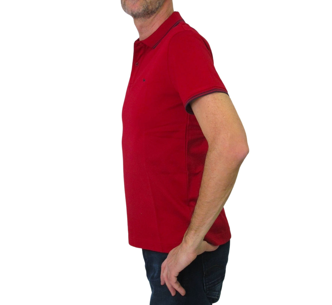 HARMONT & BLAINE polo uomo cotone LNJ010 021148 513 ROSSO SCURO estate 2023