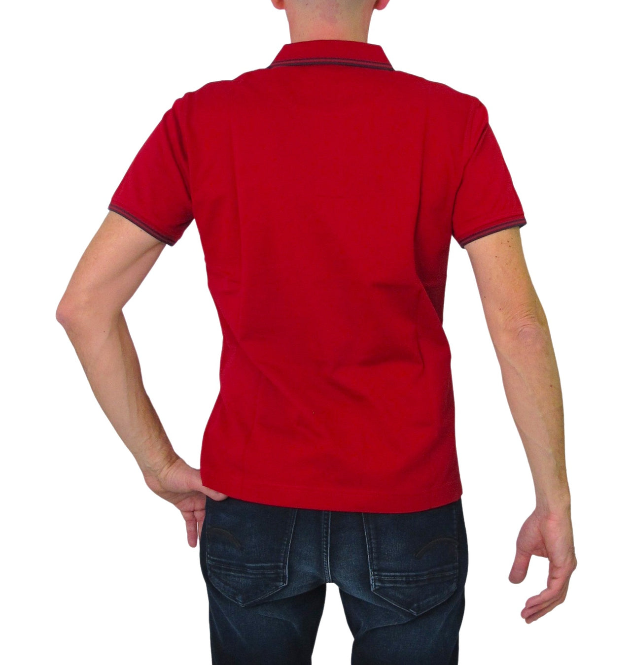 HARMONT & BLAINE polo uomo cotone LNJ010 021148 513 ROSSO SCURO estate 2023
