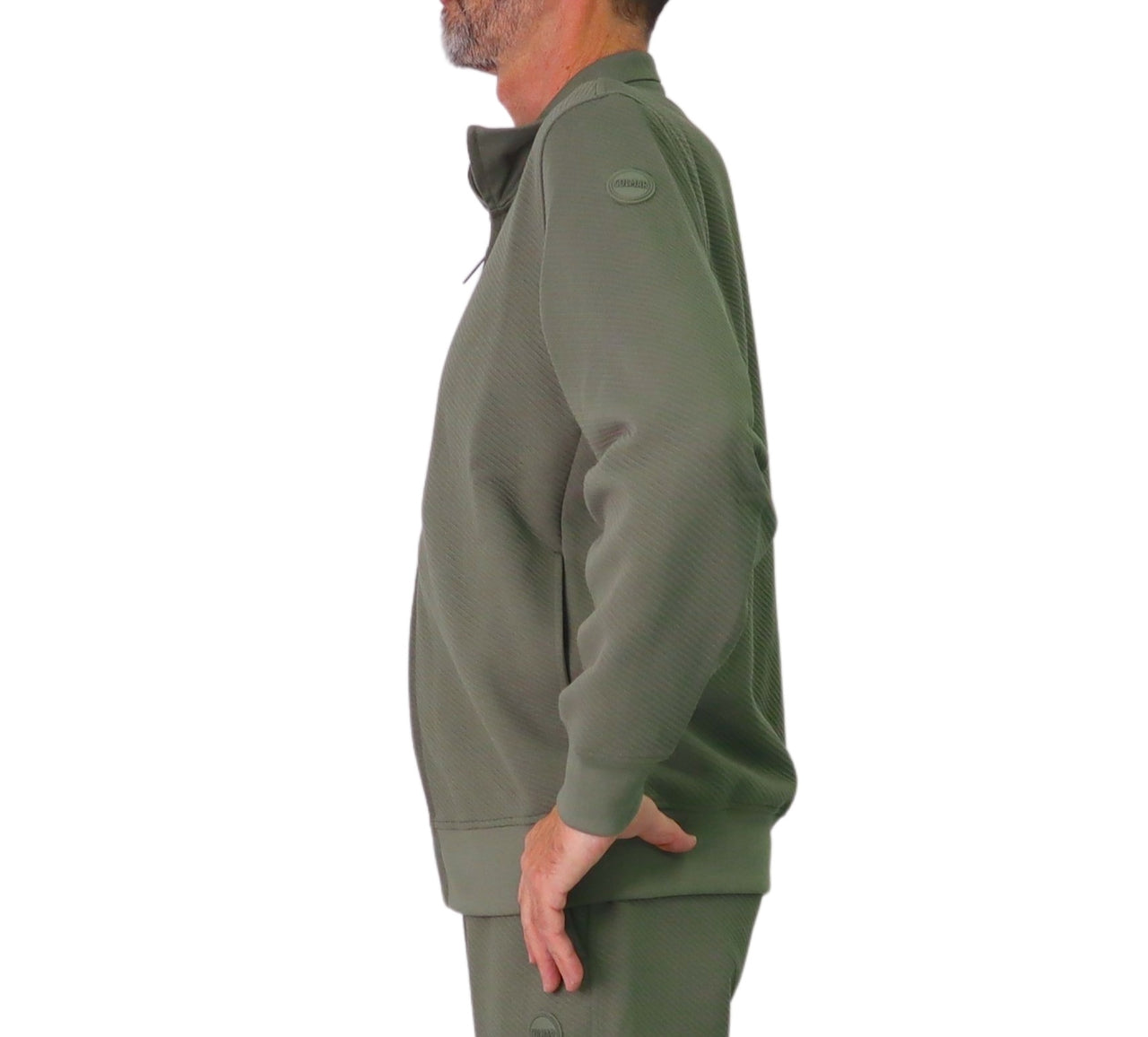 COLMAR felpa uomo full-zip collo alto 6293 1ZI FREAKY 498 VERDE OLIVA inverno 2025