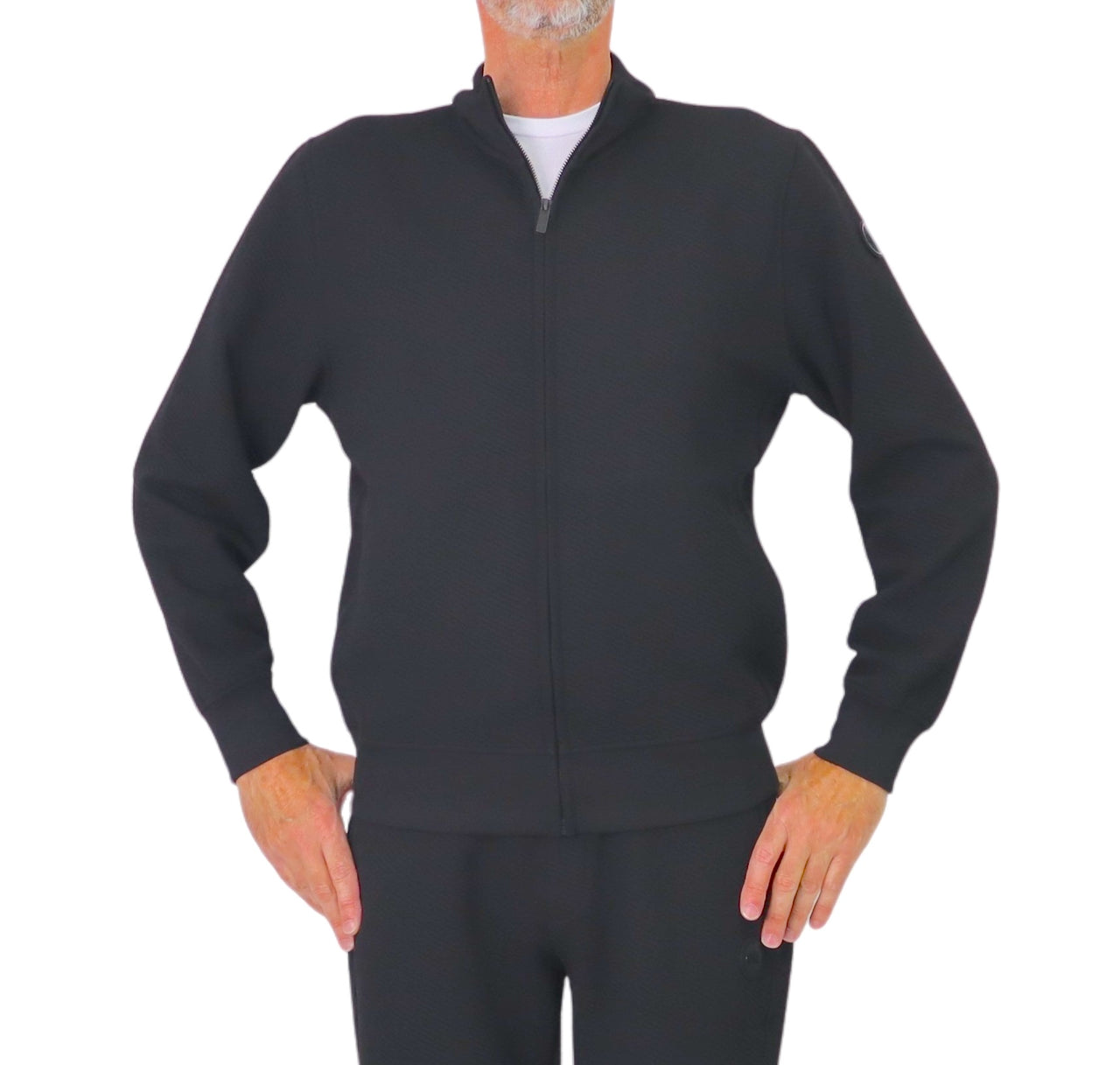 COLMAR felpa uomo full-zip collo alto 6293 1ZI FREAKY 99 NERO inverno 2025