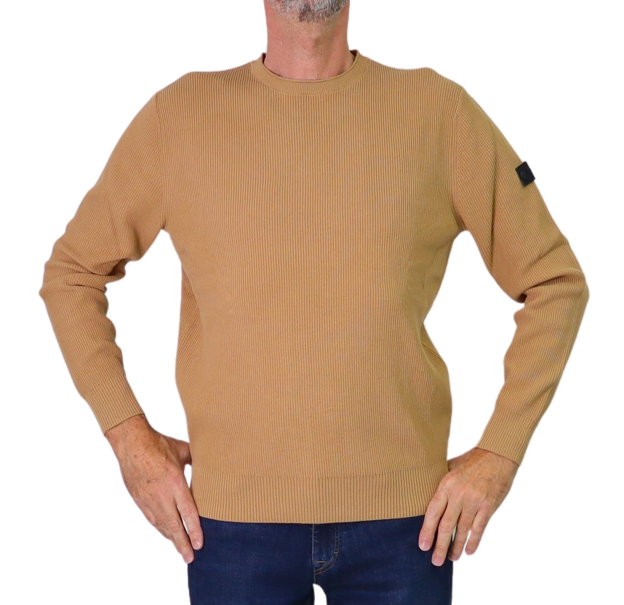 PEUTEREY maglione uomo girocollo caldo cotone GARGALLO FW 02 PEU561799012365 995 CAMMELLO inverno 2025