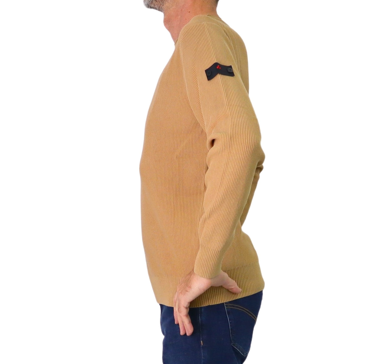 PEUTEREY maglione uomo girocollo caldo cotone GARGALLO FW 02 PEU561799012365 995 CAMMELLO inverno 2025