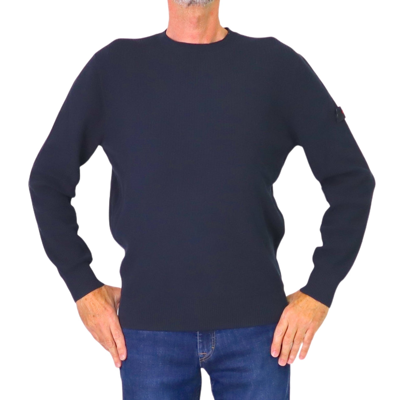 PEUTEREY maglione uomo girocollo caldo cotone GARGALLO FW 02 PEU561799012365 215 BLU inverno 2025