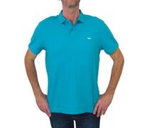Thumbnail for HARMONT & BLAINE polo uomo cotone stretch LRJ033 020862 633 TURCHESE estate 2023