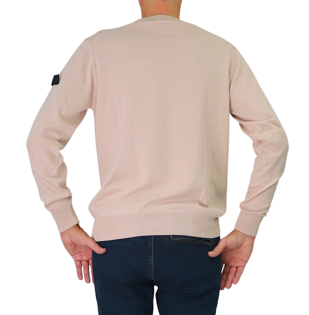 PEUTEREY maglione uomo girocollo cotone lana EXMOOR 07 PEU561199011919 388 BEIGE inverno 2025