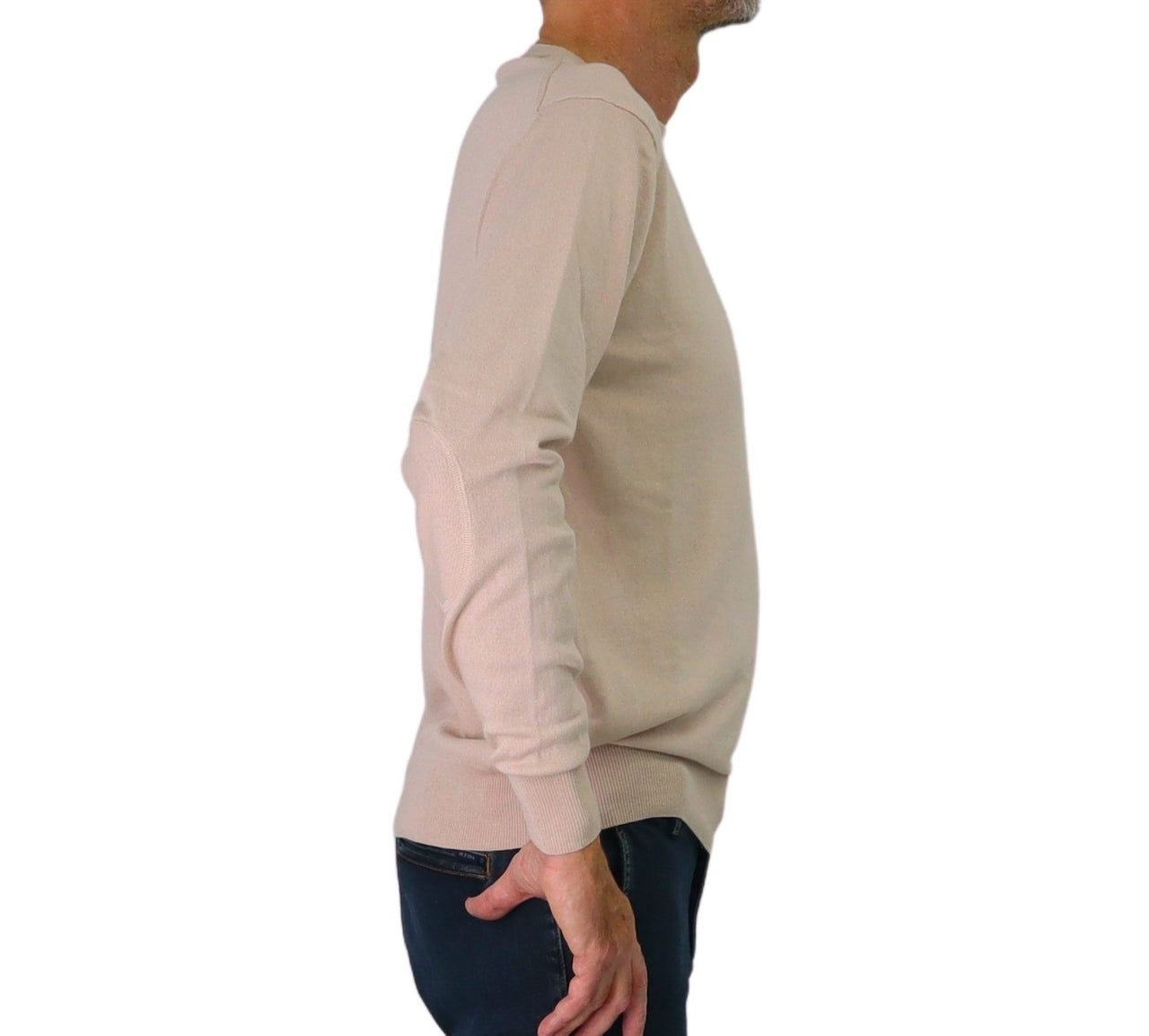 PEUTEREY maglione uomo girocollo cotone lana EXMOOR 07 PEU561199011919 388 BEIGE inverno 2025