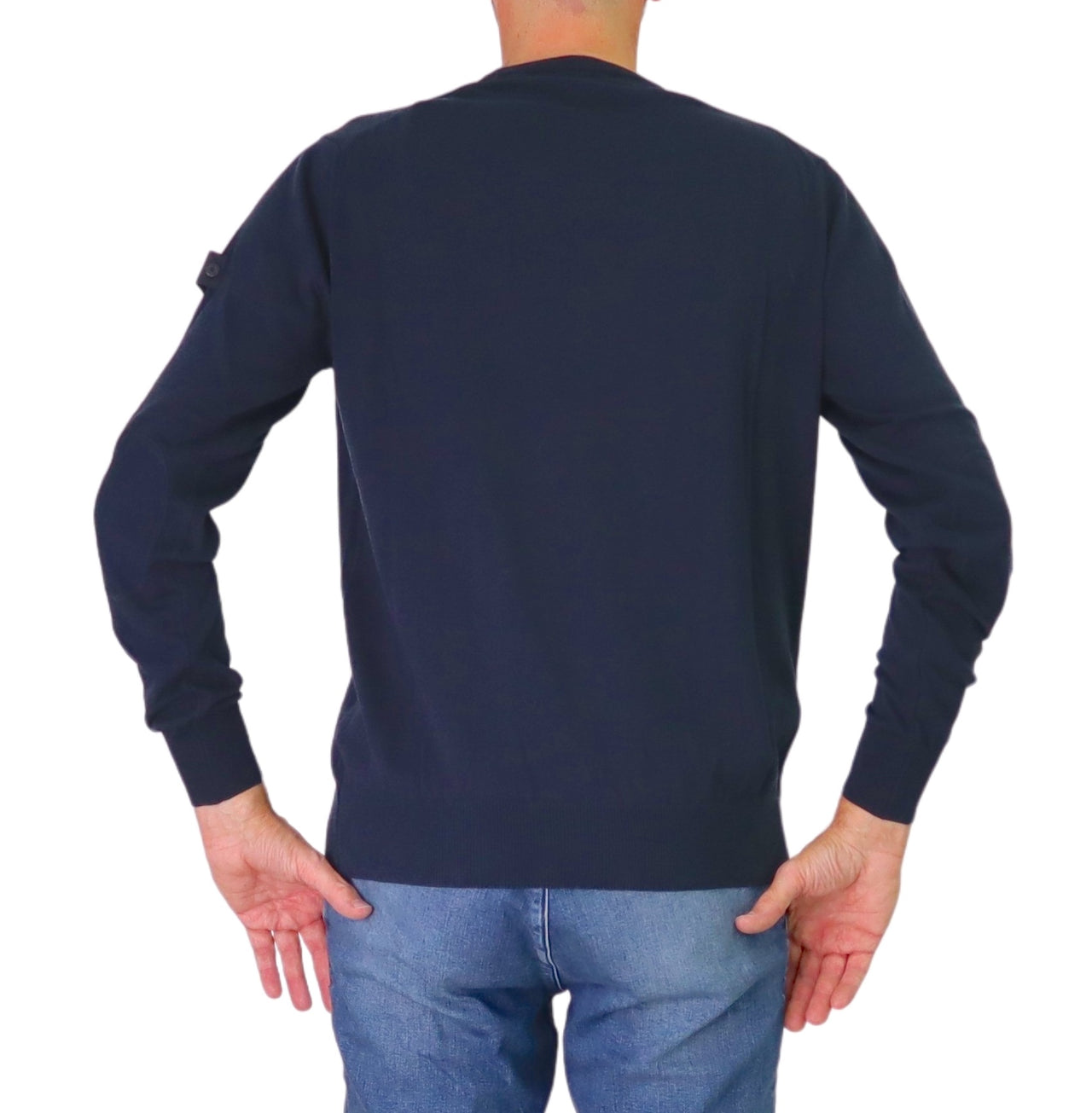 PEUTEREY maglione uomo girocollo cotone lana EXMOOR 07 PEU561199011919 215 BLU inverno 2025