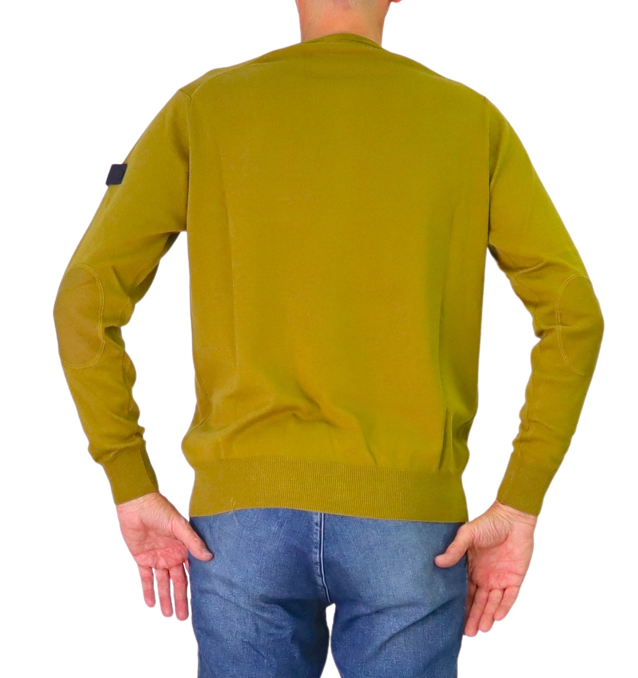 PEUTEREY maglione uomo girocollo cotone lana EXMOOR 07 PEU561199011919 945 VERDE inverno 2025