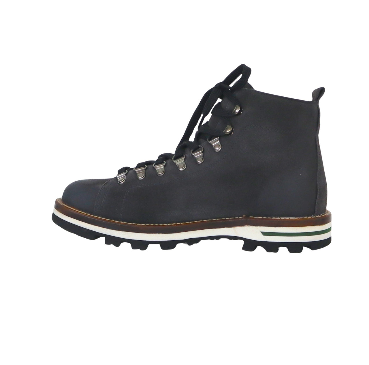 MONPIZ scarpe uomo scarponcino pelle suede HERITAGE CARBONIO GRIGIO ANTRACITE inverno 2025