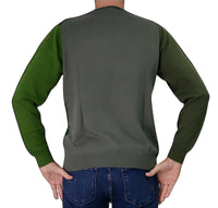 Thumbnail for SHOCKLY maglione uomo girocollo caldo cotone MULTI ROUND 3M4720 VERDE inverno 2025