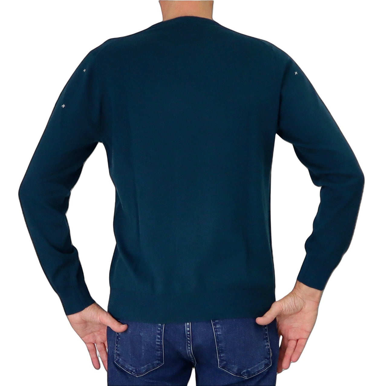 SHOCKLY maglione uomo girocollo caldo cotone CROSSES ROUND 3M4019 VERDE inverno 2025