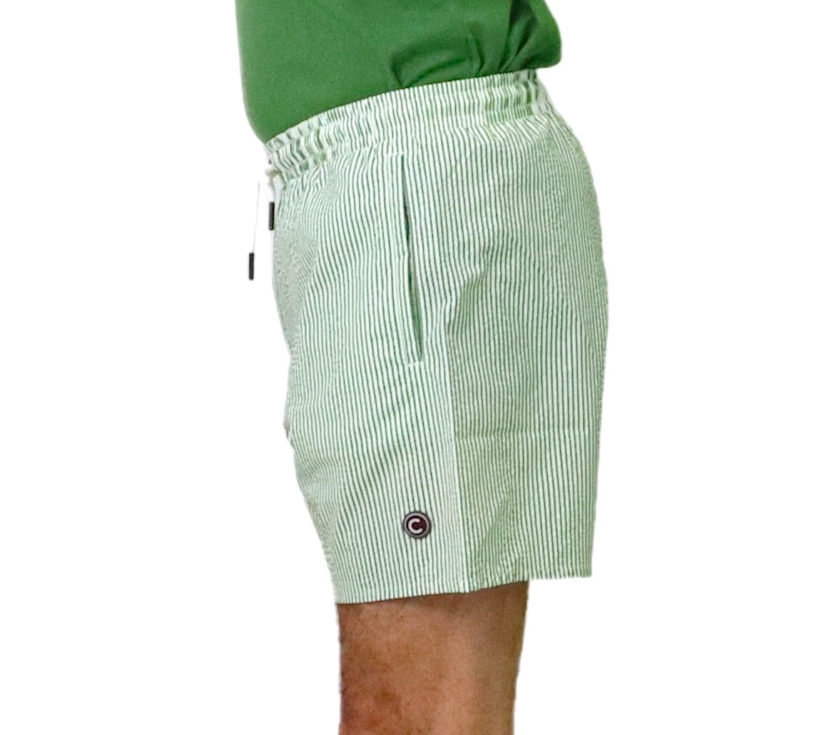 COLMAR boxer costume mare uomo righe 7278 7XP WIRE 592 BIANCO/VERDE estate 2023