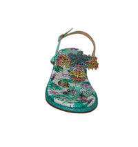 Thumbnail for MENBUR sandali donna flat infradito gioiello 24116 0056 TURCHESE estate 2023