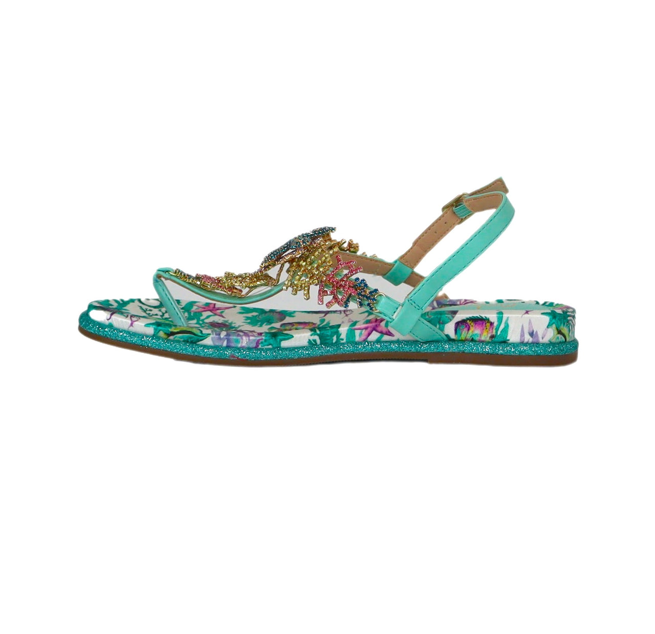 MENBUR sandali donna flat infradito gioiello 24116 0056 TURCHESE estate 2023