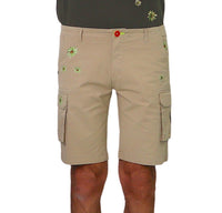 Thumbnail for SHOCKLY bermuda uomo cotone tasche stampa ISCHIA DAISY 6P1202 BEIGE estate 2023