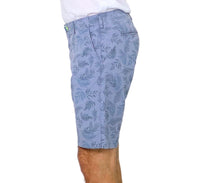 Thumbnail for SHOCKLY bermuda uomo cotone fantasia RICCIONE SAVANA 6P2406 CELESTE estate 2023