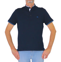 Thumbnail for HARMONT&BLAINE polo uomo cotone coreana taschino LRQ429 021148 801 BLU estate 2026