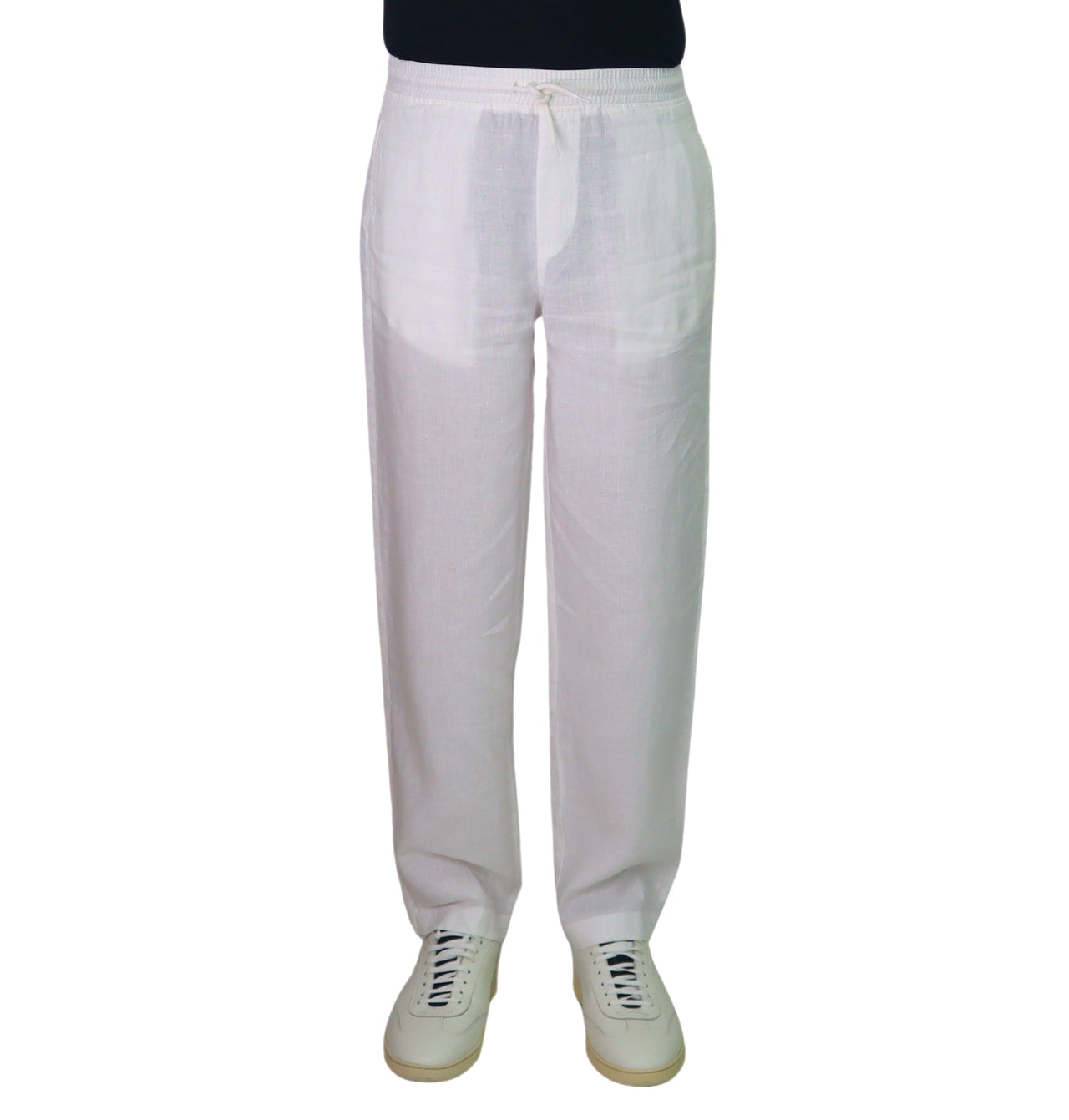 COLMAR pantaloni uomo coulisse lino jogging 0580 6AZ UNIQUE 01 BIANCO estate 2026