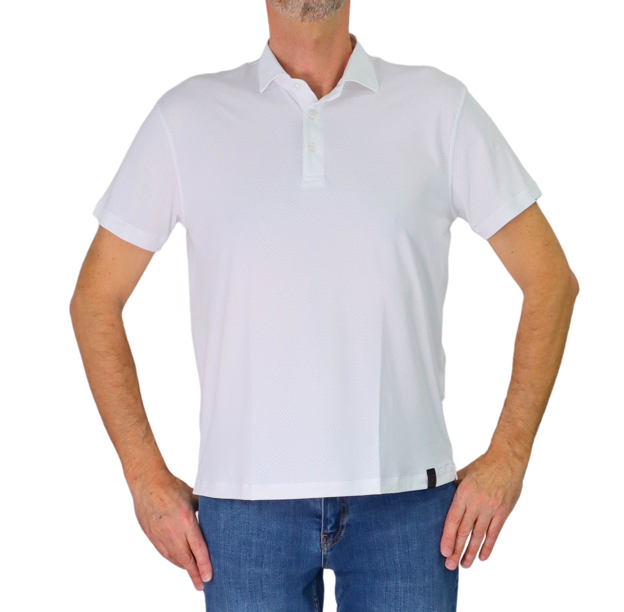 RE-DO IT polo uomo manica corta collo francese no stiro LIVIO A0009 BIANCO estate 2026