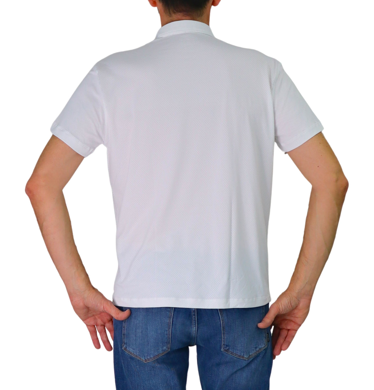 RE-DO IT polo uomo manica corta collo francese no stiro LIVIO A0009 BIANCO estate 2026