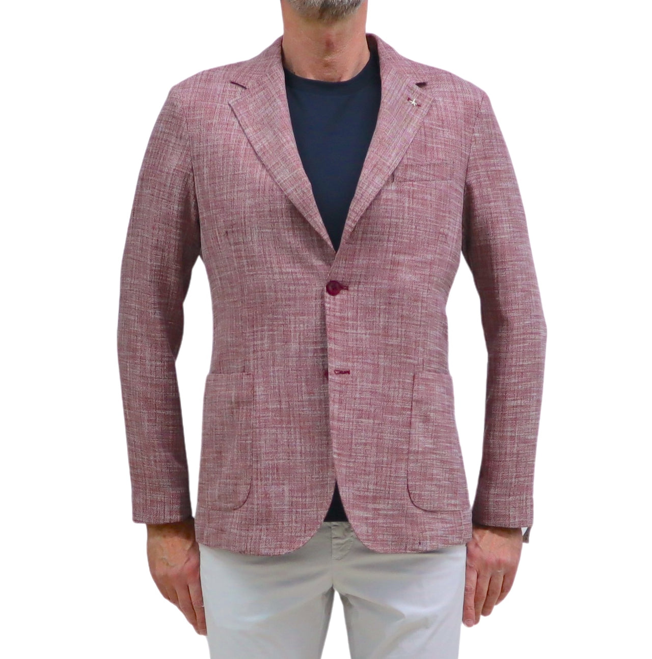 AT.P.CO giacca uomo monopetto A322ALAN60 TF557 670 BORDEAUX BIANCO estate 2026