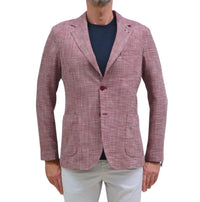 Thumbnail for AT.P.CO giacca uomo monopetto A322ALAN60 TF557 670 BORDEAUX BIANCO estate 2026