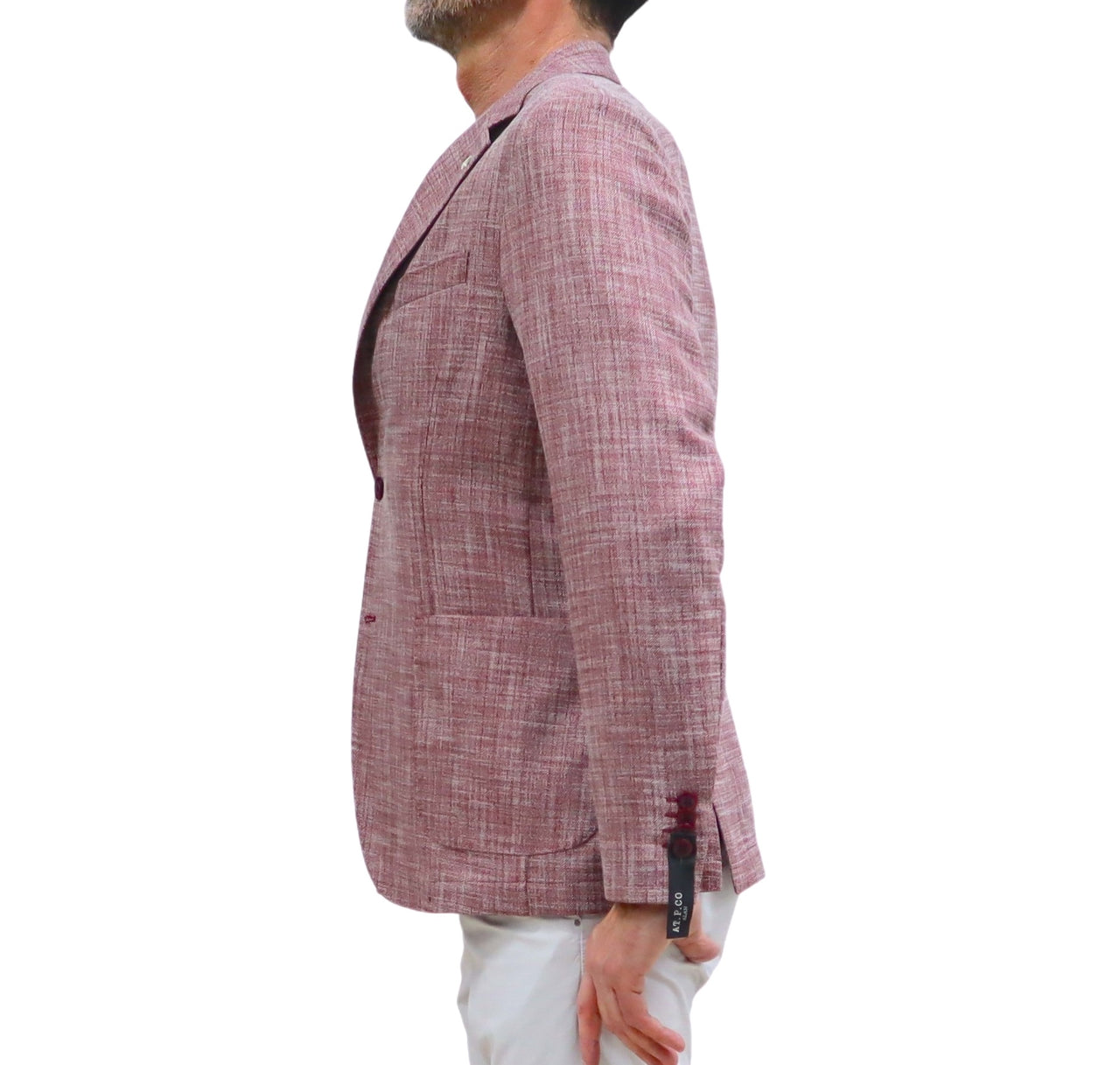 AT.P.CO giacca uomo monopetto A322ALAN60 TF557 670 BORDEAUX BIANCO estate 2026