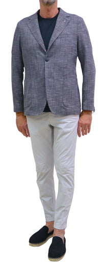 Thumbnail for AT.P.CO giacca uomo monopetto A322ALAN60 TF557 790 BLU BIANCO estate 2026