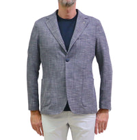 Thumbnail for AT.P.CO giacca uomo monopetto A322ALAN60 TF557 790 BLU BIANCO estate 2026