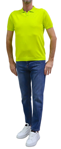 Thumbnail for AT.P.CO polo uomo maglina manica corta cotone A32475 C100 140 GIALLO LIME estate 2026