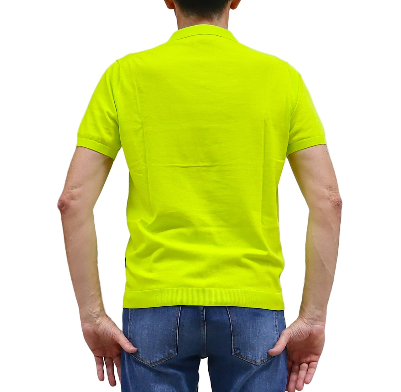 AT.P.CO polo uomo maglina manica corta cotone A32475 C100 140 GIALLO LIME estate 2026