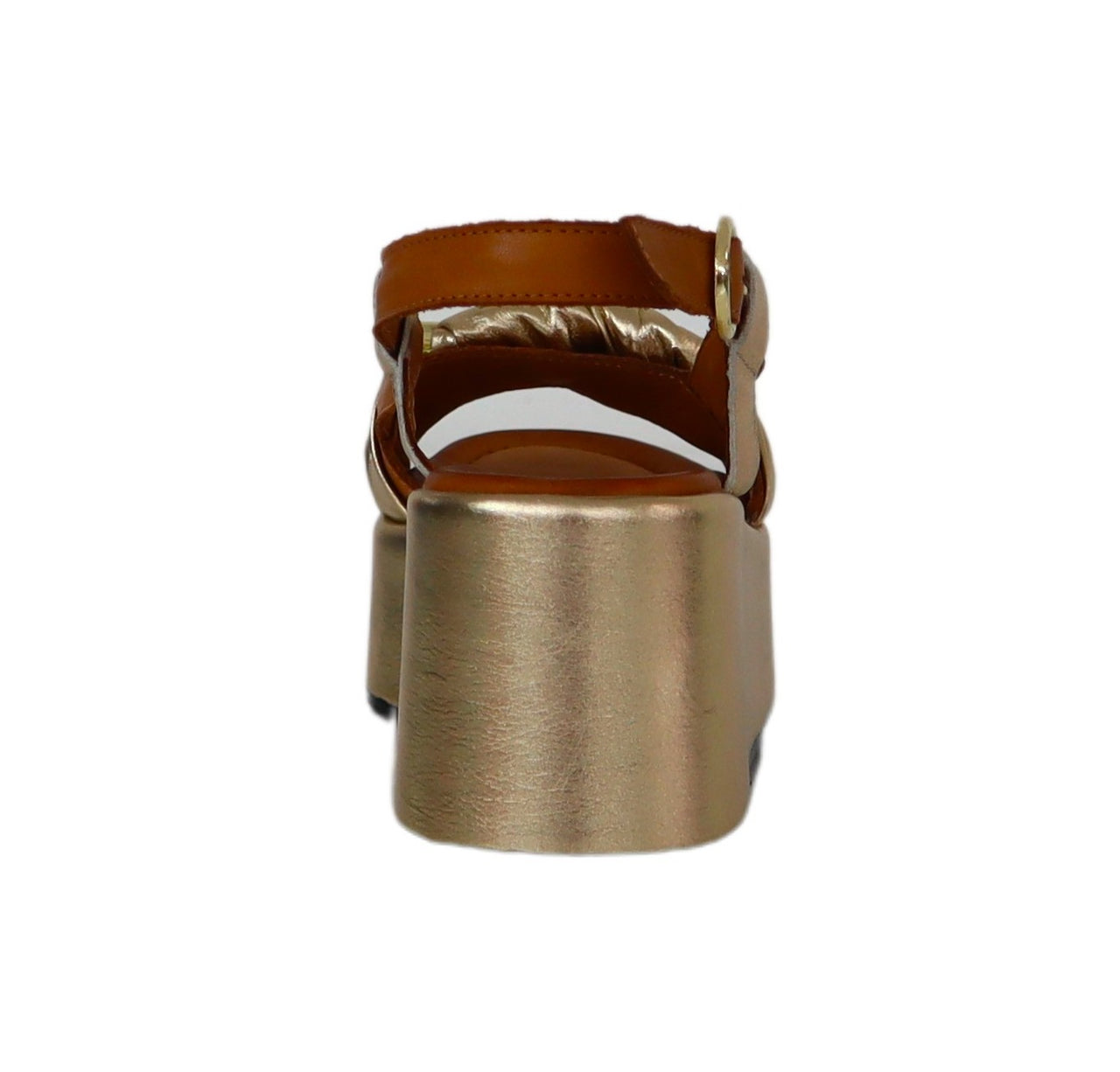 CAFèNOIR sandali donna pelle zeppa cm.7 C1HN3004 L025 PLATINO CUOIO estate 2023