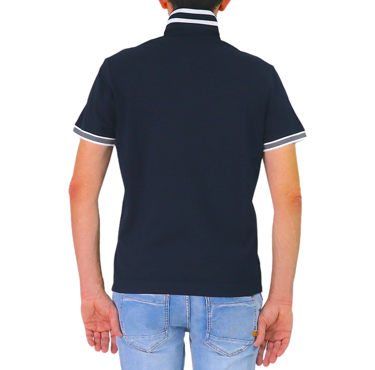 HARMONT&BLAINE polo uomo manica corta cotone LRQ490 021148 801 BLU estate 2026