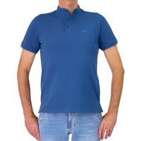 Thumbnail for TAKE TWO polo uomo manica corta collo coreana cotone UK04604 INDACO BLU estate 2026