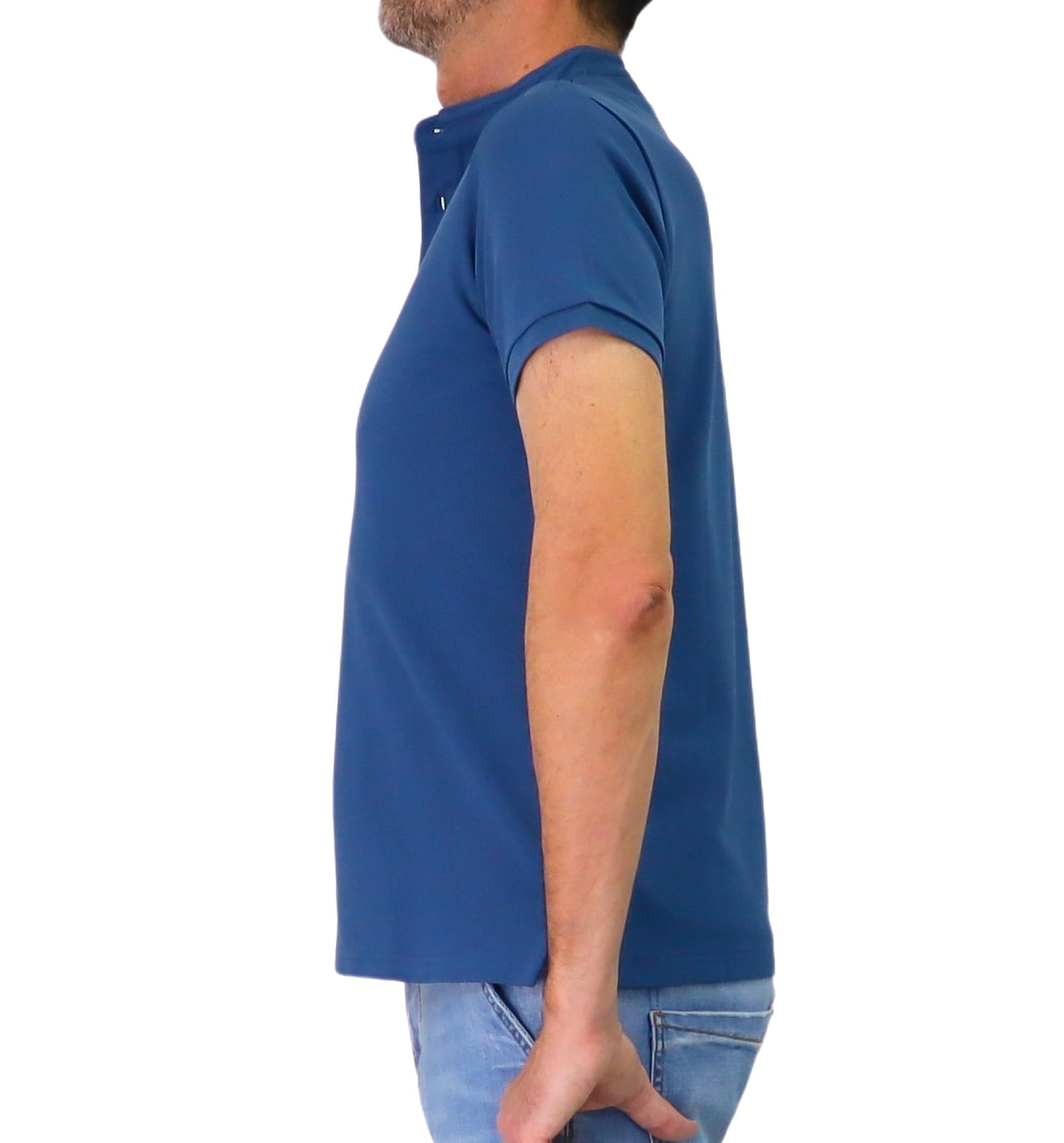 TAKE TWO polo uomo manica corta collo coreana cotone UK04604 INDACO BLU estate 2026