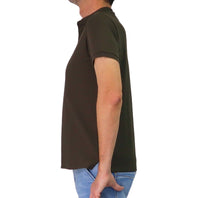 Thumbnail for TAKE TWO polo uomo manica corta collo coreana cotone UK04604 DARK GREEN VERDE estate 2026