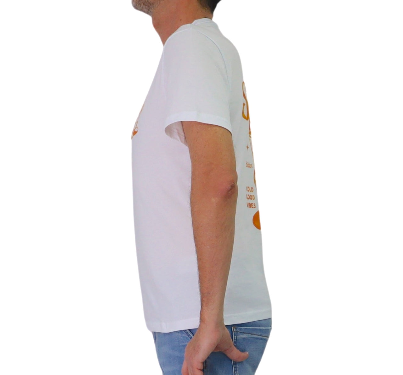 ALLEY DOCKS t-shirt uomo girocollo cotone AU26S29TG RADICAL SPRITZ BIANCO estate 2026