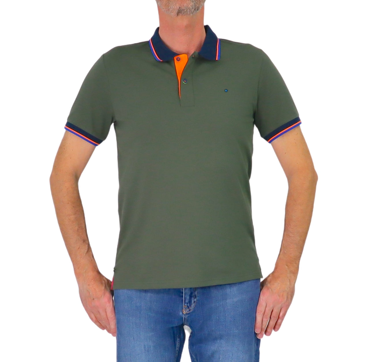 SHOCKLY polo uomo manica corta cotone stretch POLO CALIFORNIA 4X5223 VERDE estate 2026