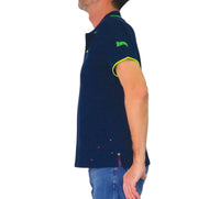 Thumbnail for SHOCKLY polo uomo manica corta cotone stretch POLO CROSSES 4X5115 NIGHT BLU estate 2026