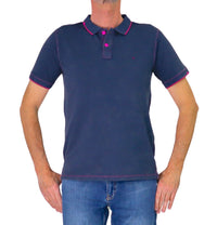 Thumbnail for SHOCKLY polo uomo manica corta cotone stretch POLO VINTAGE 4X4014 NAVY BLU estate 2026