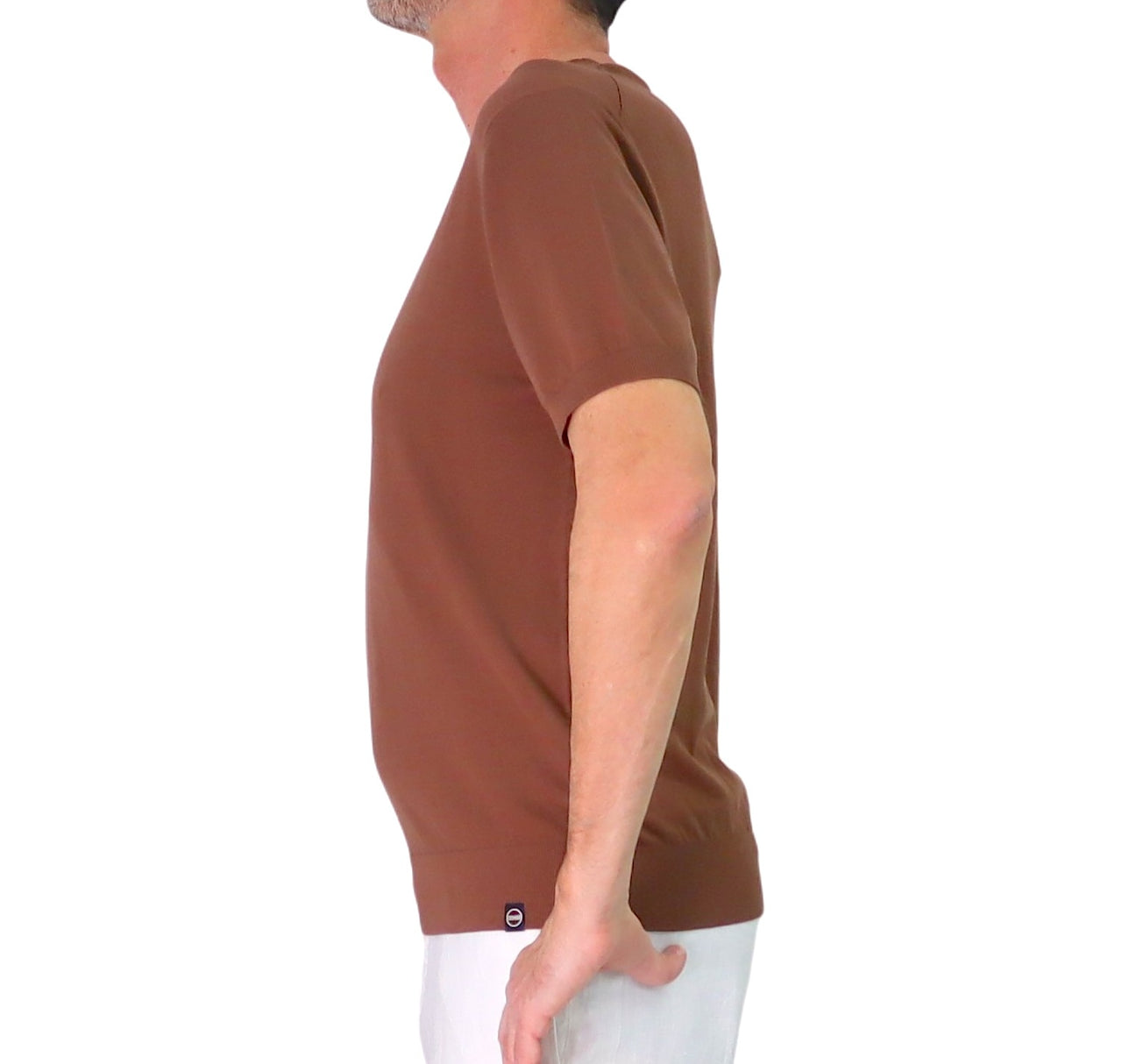 COLMAR t-shirt uomo maglia girocollo cotone ultra sottile 4407T 4ZG KINKY 768 MARRONE estate 2026